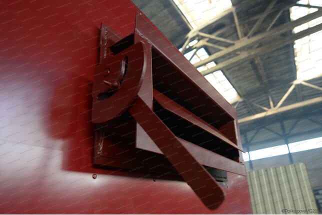 Шибер газохода к угольному котлу 0.93 МВт