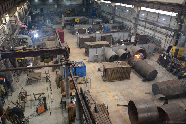 Газовый паровой котел 1.2 т 170 С производство