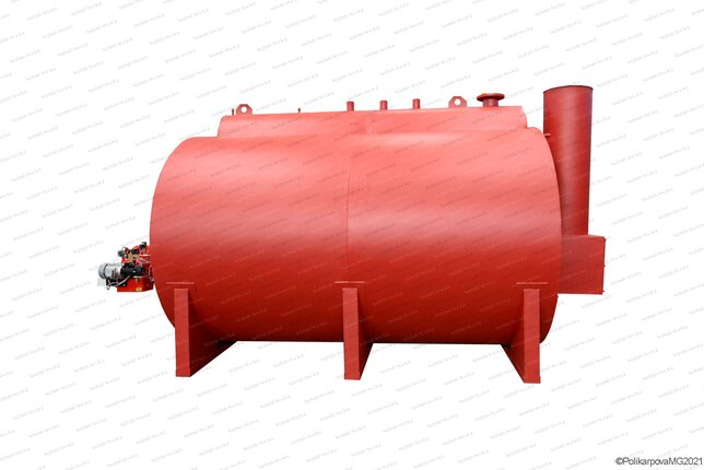 Мазутный паровой жаротрубный котел 1.5 тонны пара в час 170 С